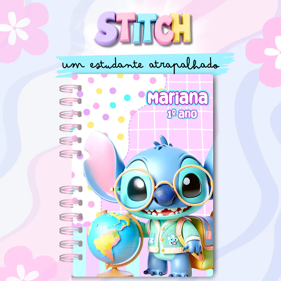 Arquivo Caderno Stitch Estudante Atrapalhado em Pdf 7