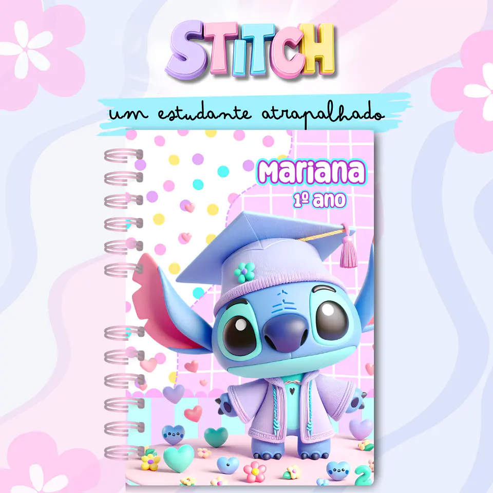Arquivo Caderno Stitch Estudante Atrapalhado em Pdf 8