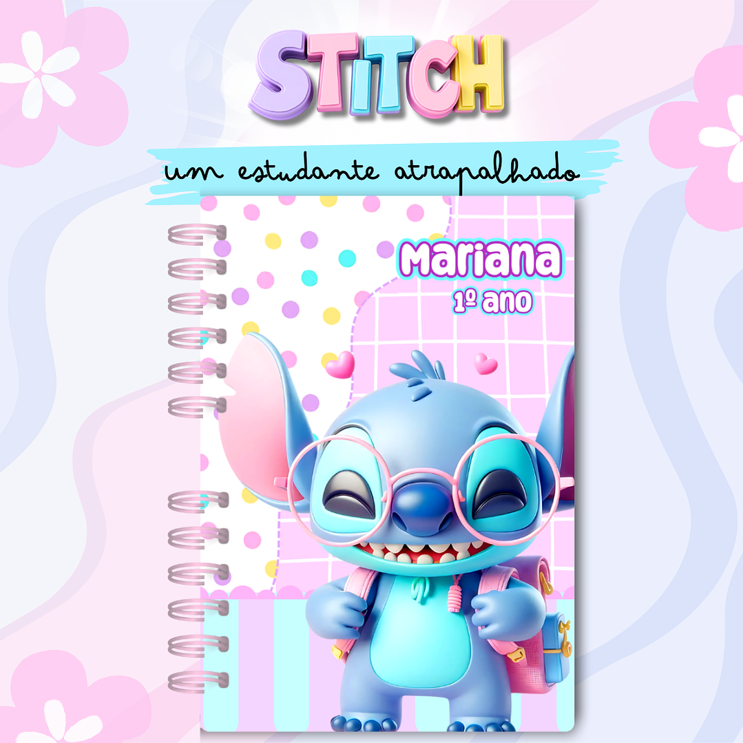 Arquivo Caderno Stitch Estudante Atrapalhado em Pdf 9