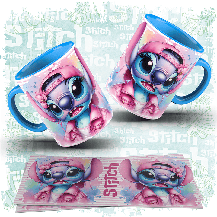 10 Artes para Caneca Stitch Ohana Familia Arquivo em Jpg  4