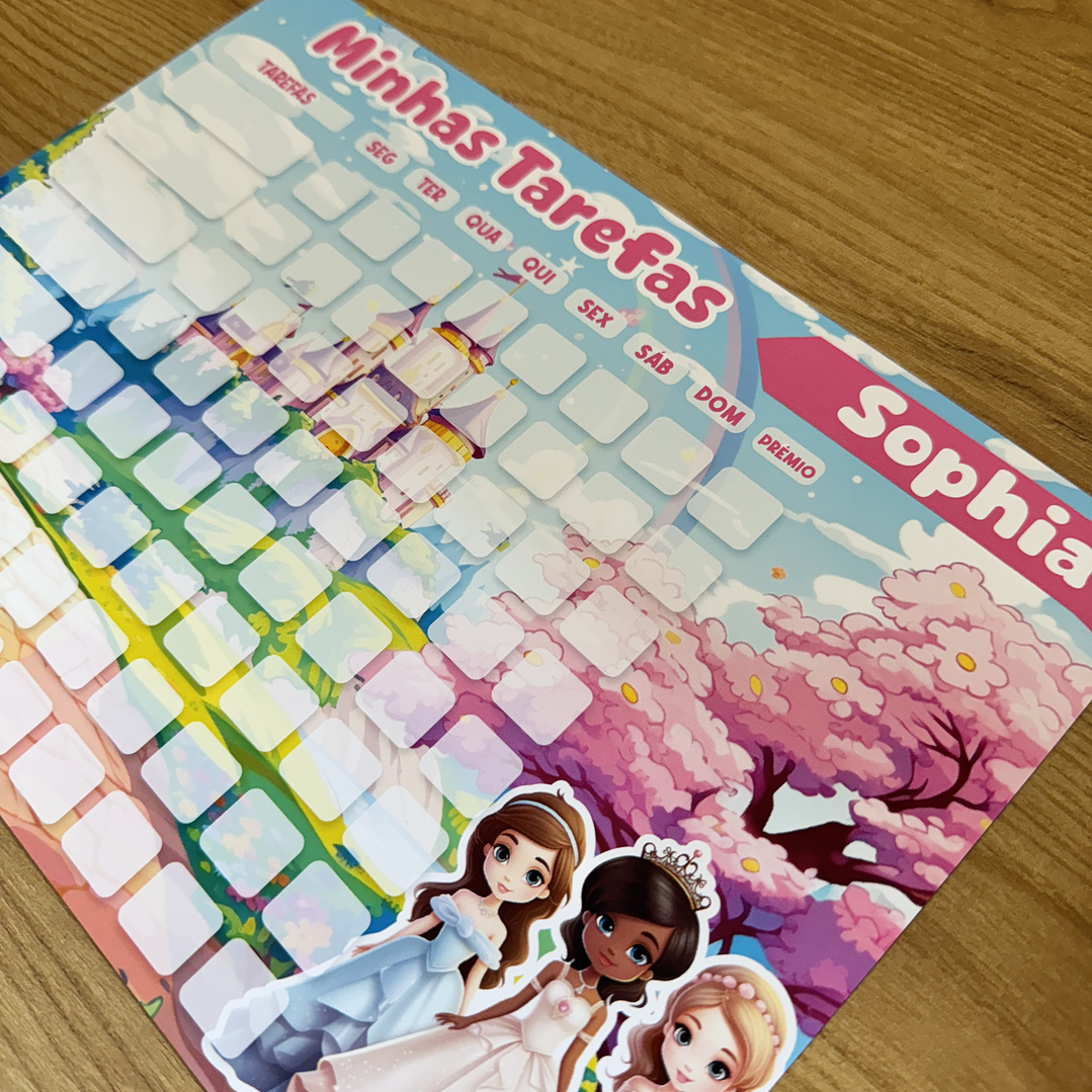 10 Artes para Quadro de Tarefas Diárias Filhos Personagens Arquivo em Jpg 6