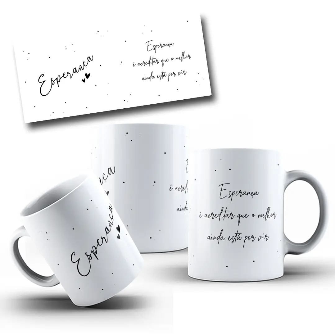 12 Artes para Caneca Positividade Arquivo em Jpg  1