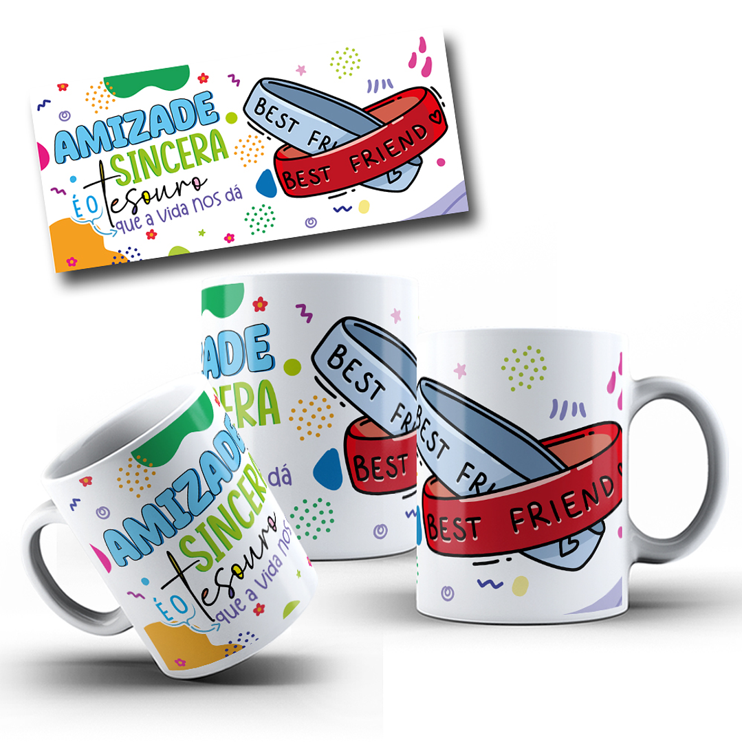 15 Artes para Caneca Amizade Arquivo em Jpg 8