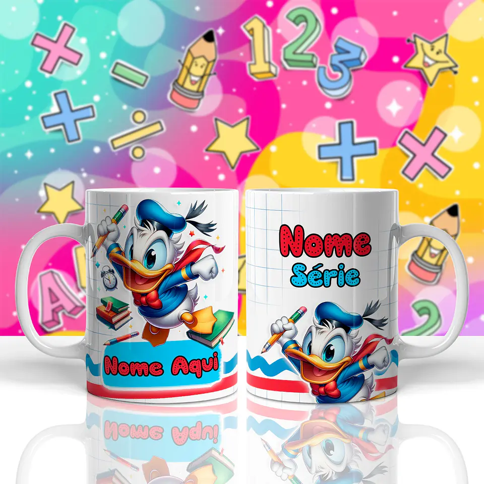18 Artes para Caneca Meninos Personagens Volta as Aulas Arquivo em Jpg  4