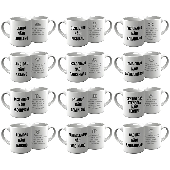 24 Artes para Caneca e Azulejo Signos Arquivo em Png 1