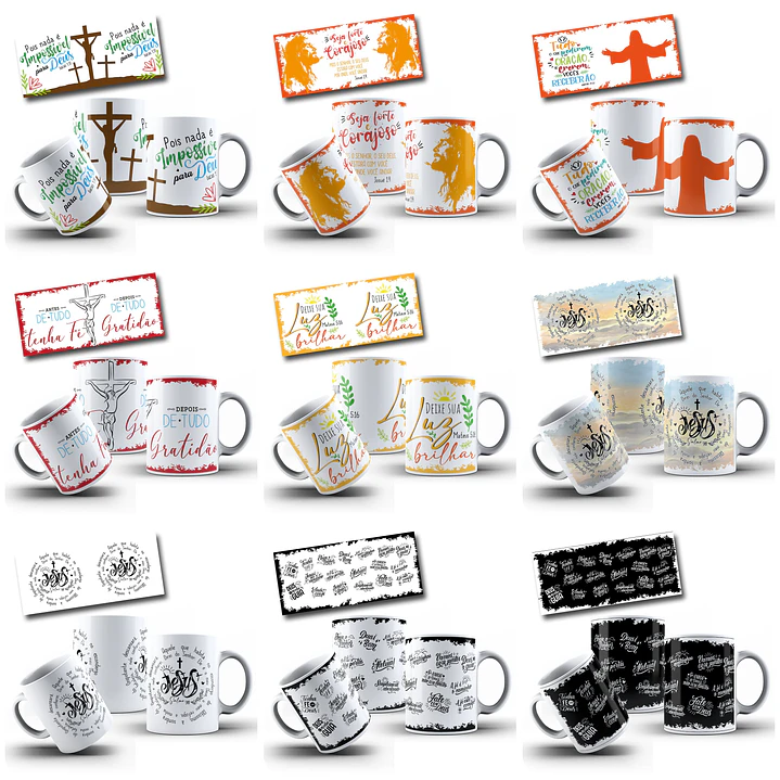 36 Artes para Caneca Orações Jesus Arquivo em Jpg 4