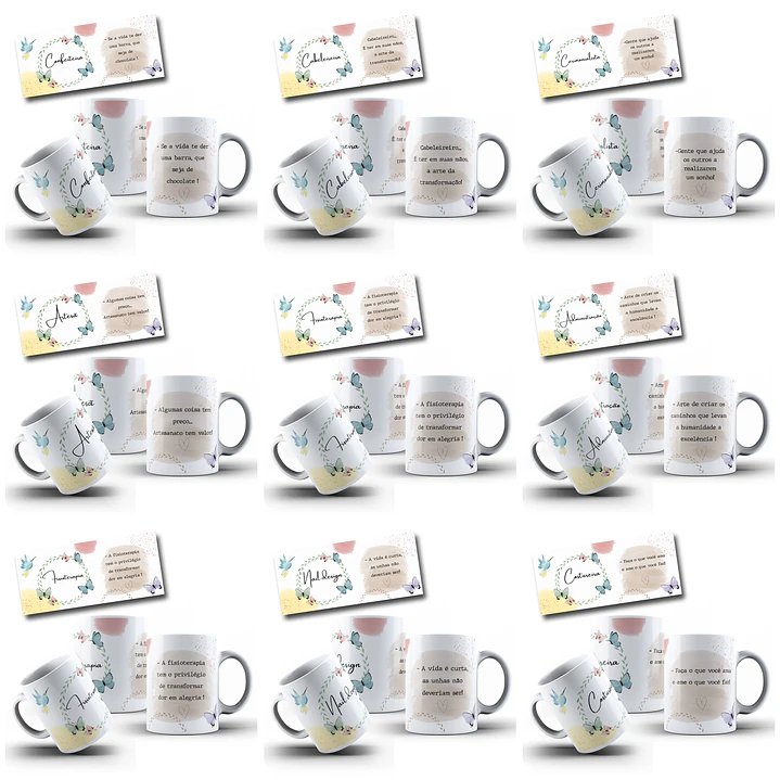 33 Artes para Caneca Profissões Arquivo Editável  4