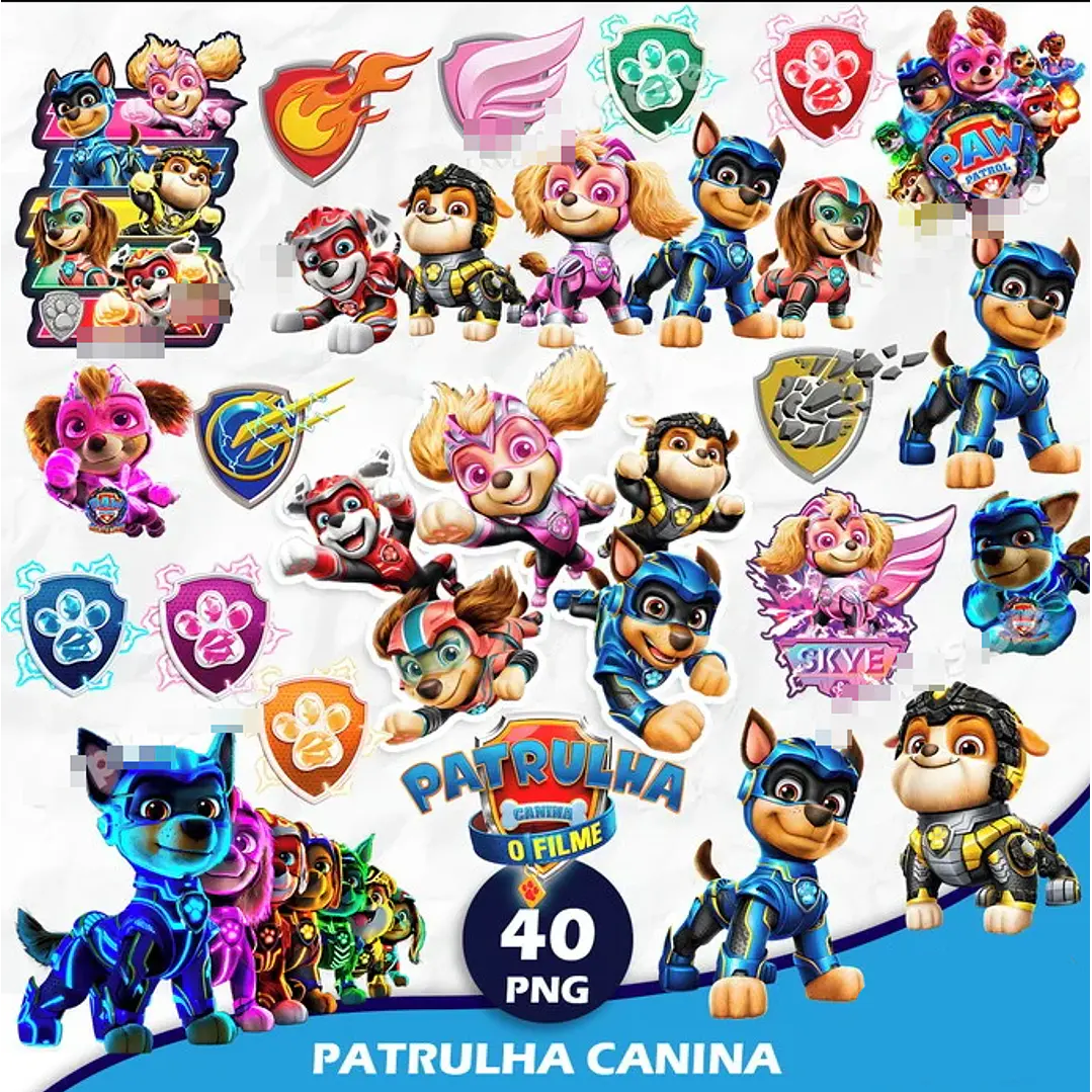 Kit Digital Patrulha Canina em Png 1