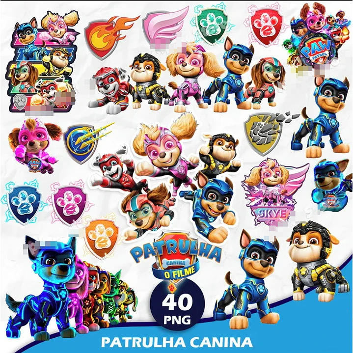 Kit Digital Patrulha Canina em Png 1