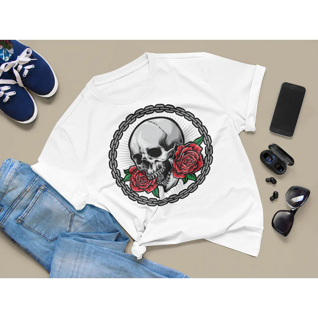5 Artes para Camisa Caveira Arquivo Editável  2