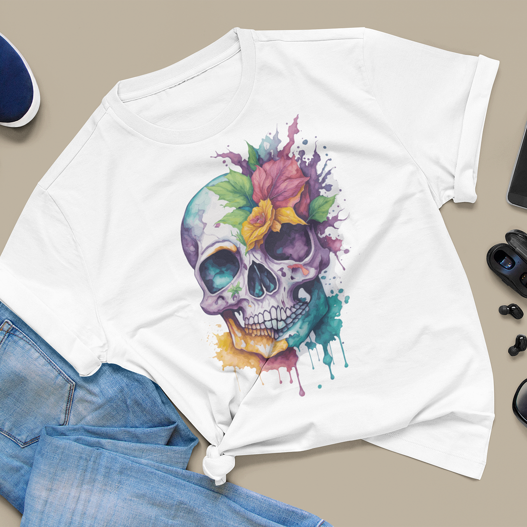 5 Artes para Camisa Caveira Arquivo Editável  3