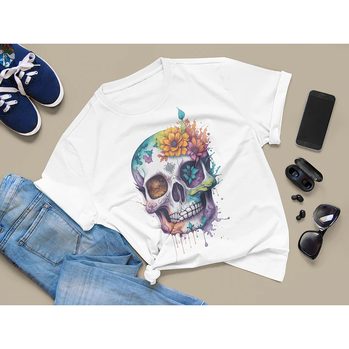 5 Artes para Camisa Caveira Arquivo Editável  4
