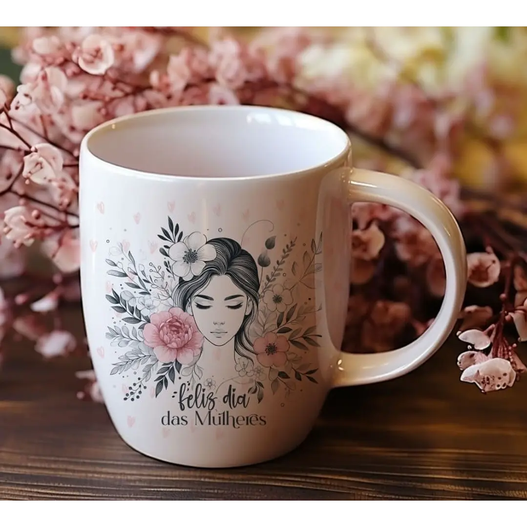 10 Artes para Caneca e Camisa Dia das Mulheres Arquivo Editável  7