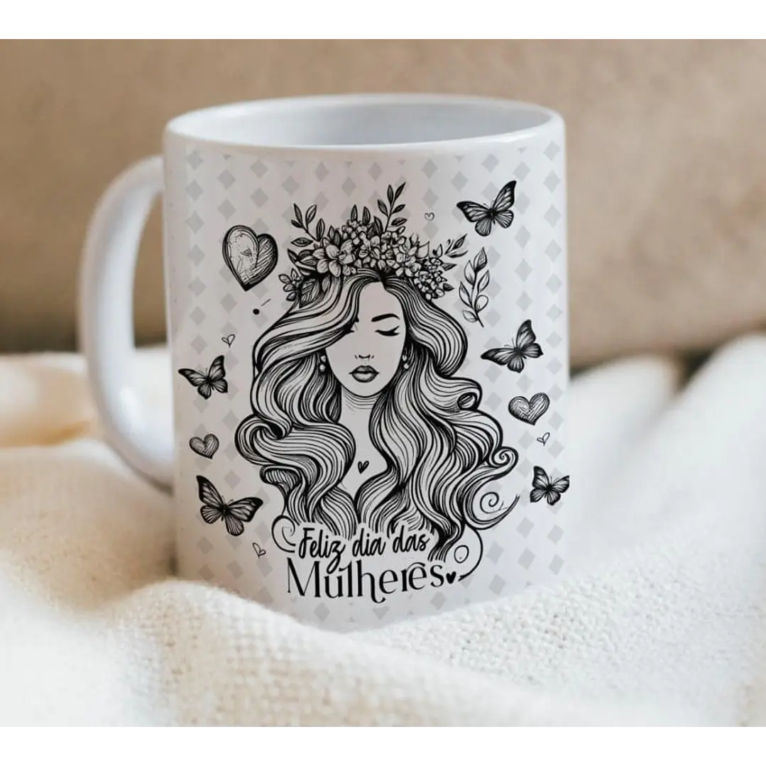 10 Artes para Caneca e Camisa Dia das Mulheres Arquivo Editável  11
