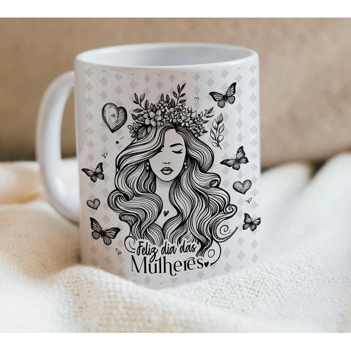 10 Artes para Caneca e Camisa Dia das Mulheres Arquivo Editável  11