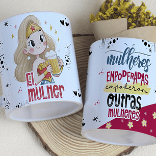 17 Artes para Caneca e Capa Agenda Dia das Mulheres Guerreiras Arquivo Editável  