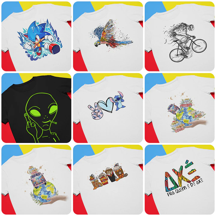 32 Artes para Camisa Temas Diversos Arquivo em Png 3