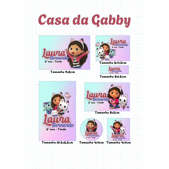 30 Artes para Etiquetas Volta as Aulas Personagens Arquivo Editável  28