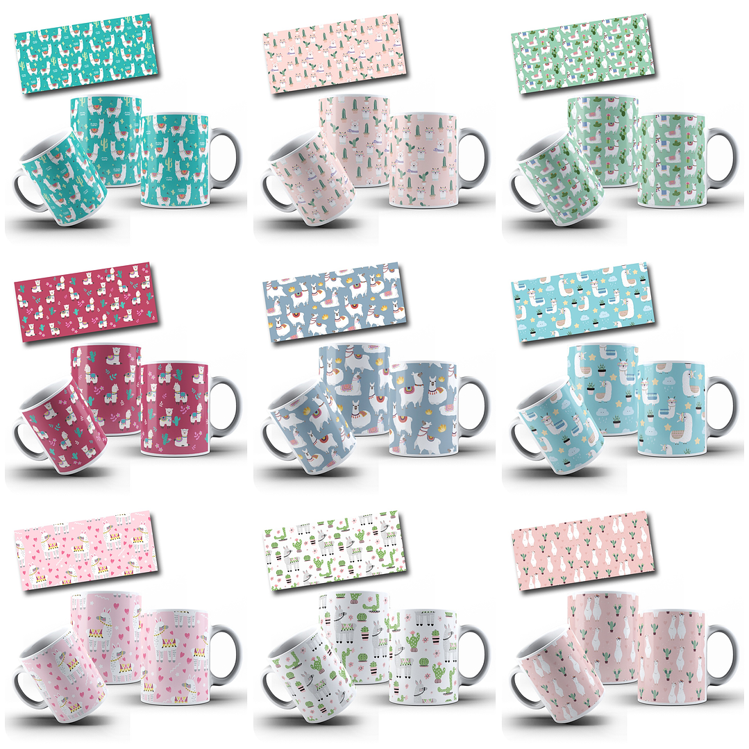 48 Artes para Caneca Estampas Diversas Femininas Arquivo Editável 12