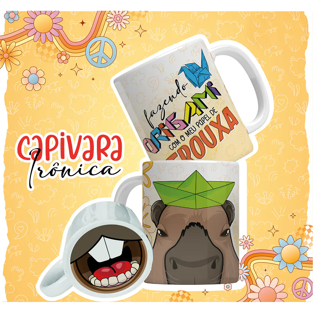 12 Artes para Caneca Capivara Debochada Arquivo em Jpg 7