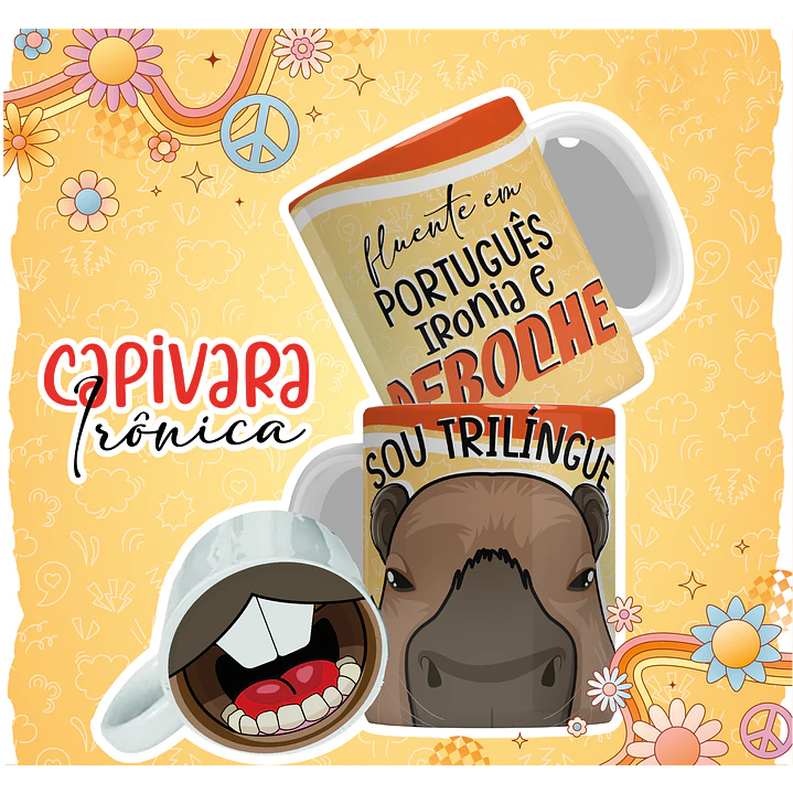 12 Artes para Caneca Capivara Debochada Arquivo em Jpg 9