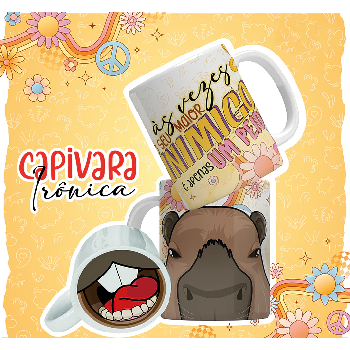 12 Artes para Caneca Capivara Debochada Arquivo em Jpg 10