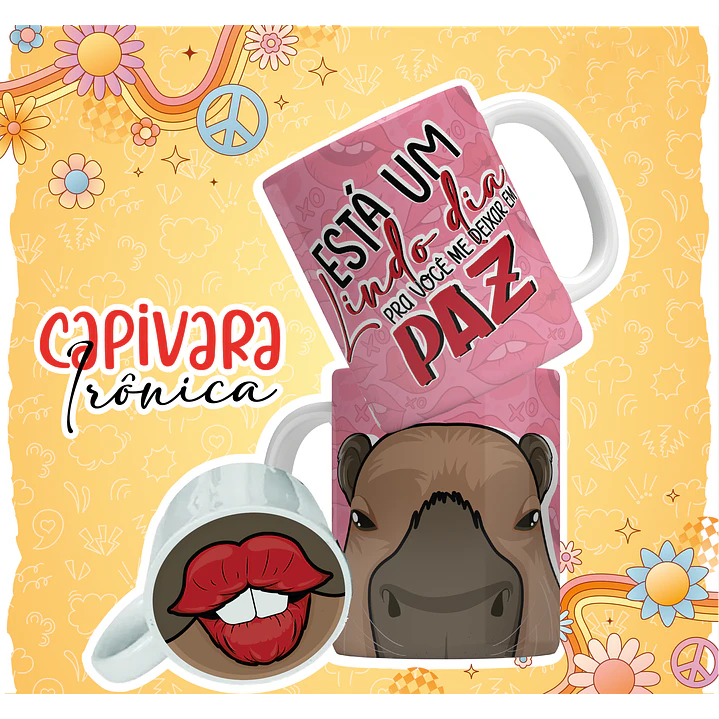 12 Artes para Caneca Capivara Debochada Arquivo em Jpg 12