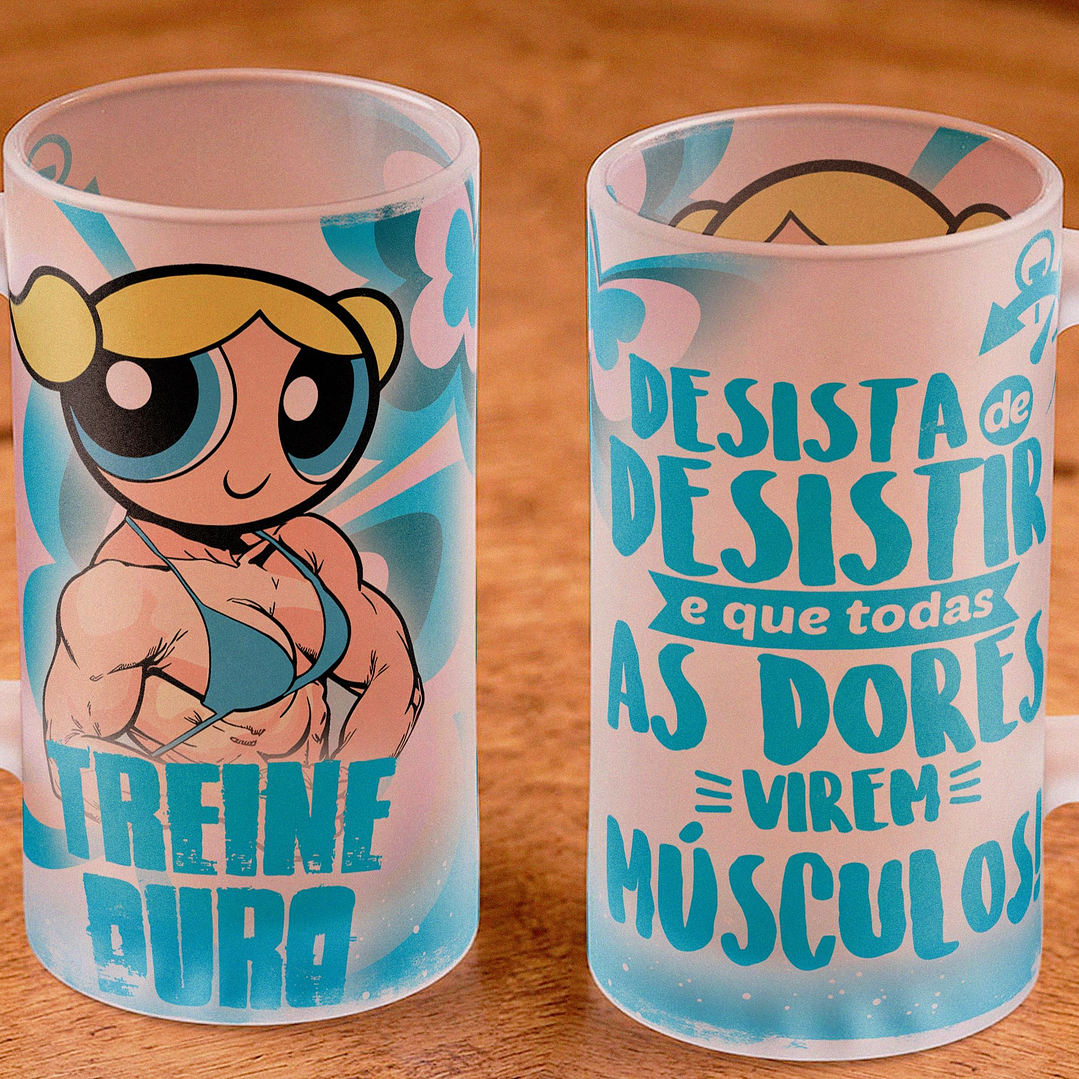 12 Artes para Copo Chopp Meninas Super Poderosas Arquivo em Jpg 9