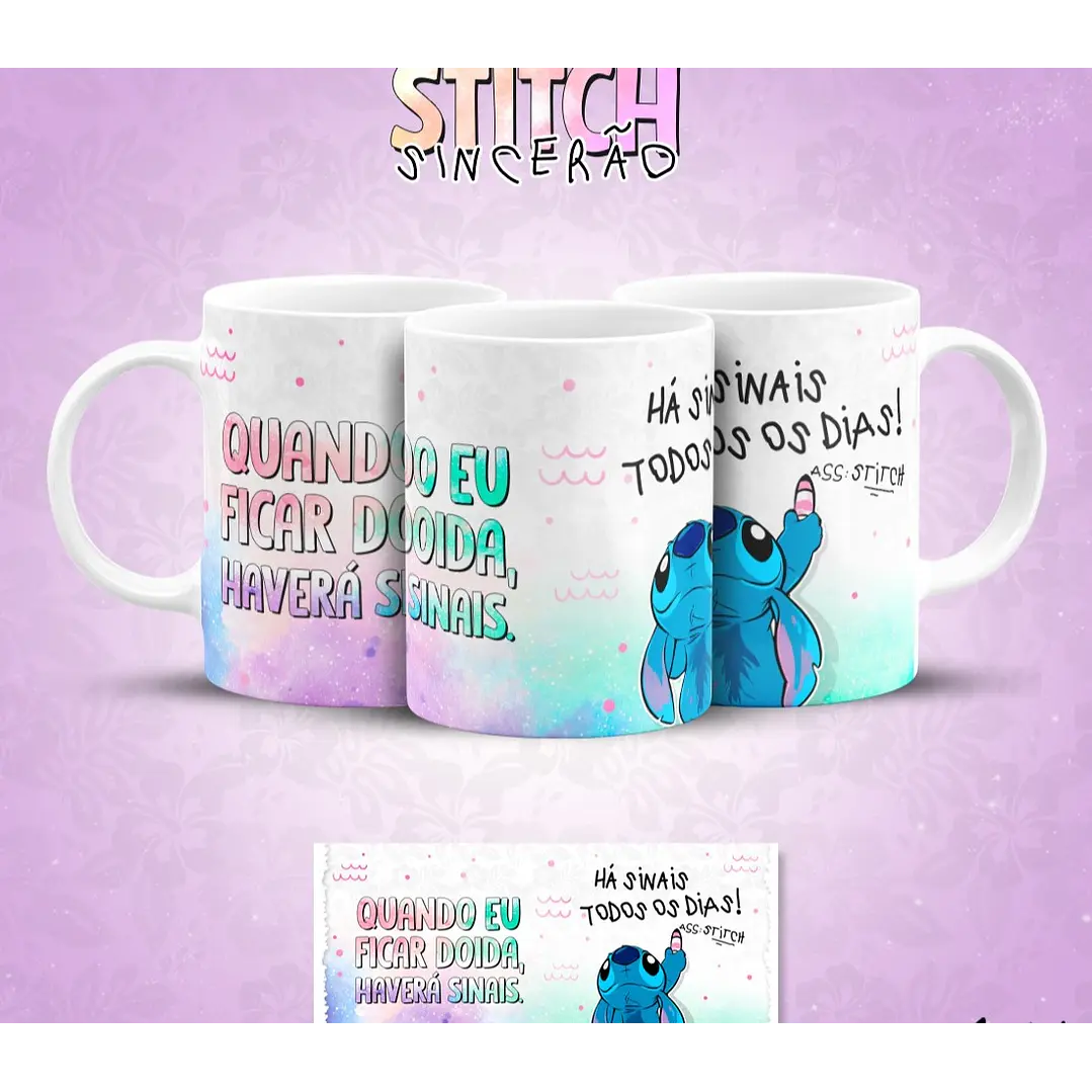 13 Artes para Caneca Stitch Sincerão Arquivo em Jpg  1