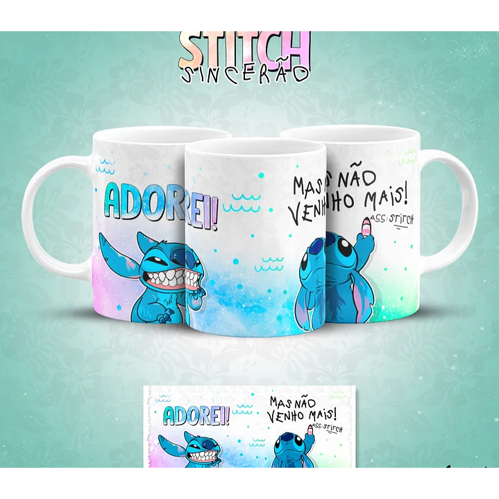 13 Artes para Caneca Stitch Sincerão Arquivo em Jpg  3