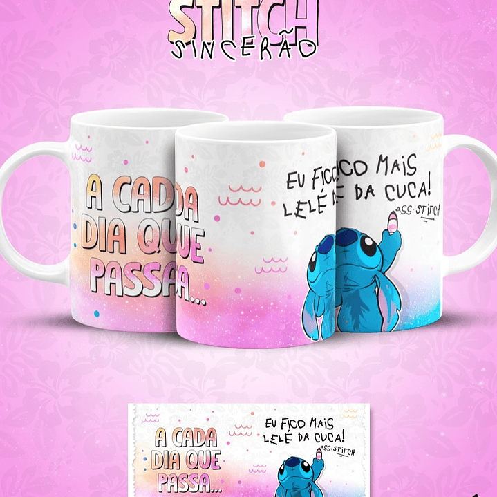13 Artes para Caneca Stitch Sincerão Arquivo em Jpg  5