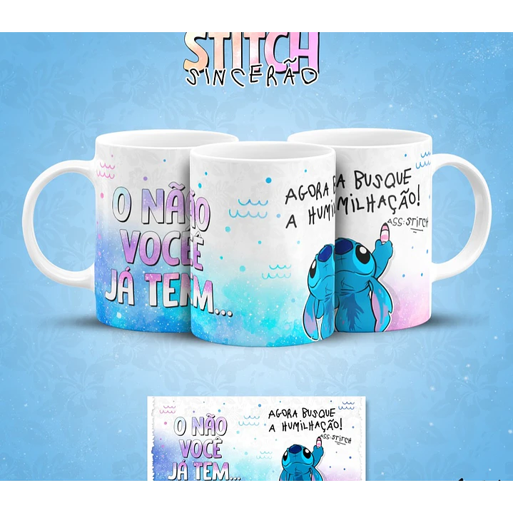 13 Artes para Caneca Stitch Sincerão Arquivo em Jpg  6