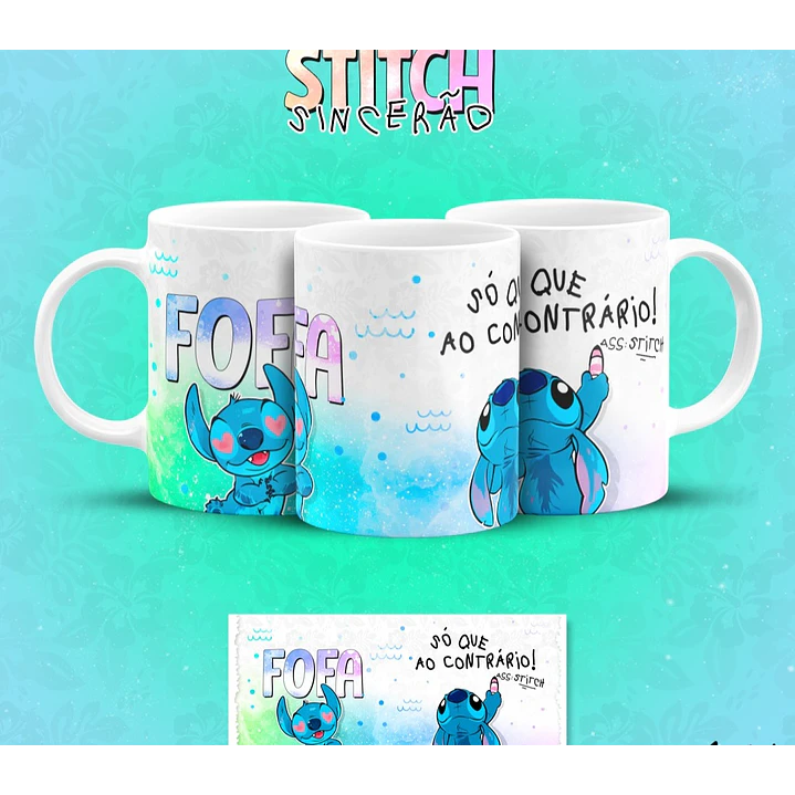 13 Artes para Caneca Stitch Sincerão Arquivo em Jpg  7