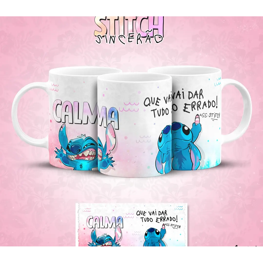 13 Artes para Caneca Stitch Sincerão Arquivo em Jpg  8