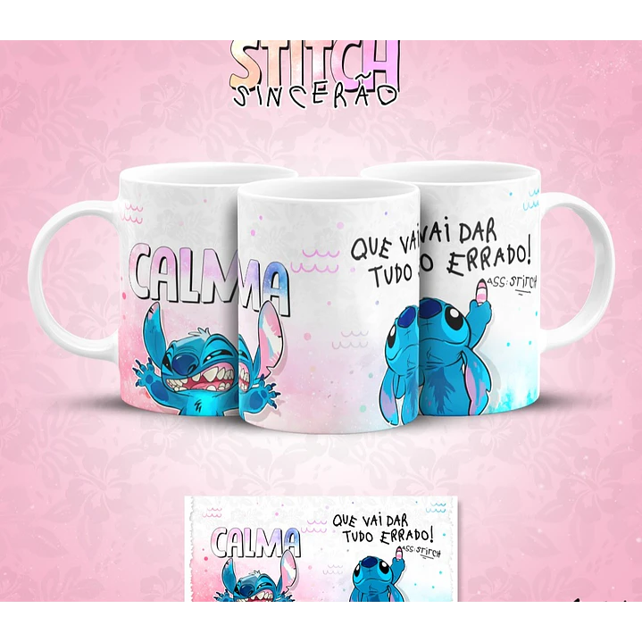 13 Artes para Caneca Stitch Sincerão Arquivo em Jpg  8