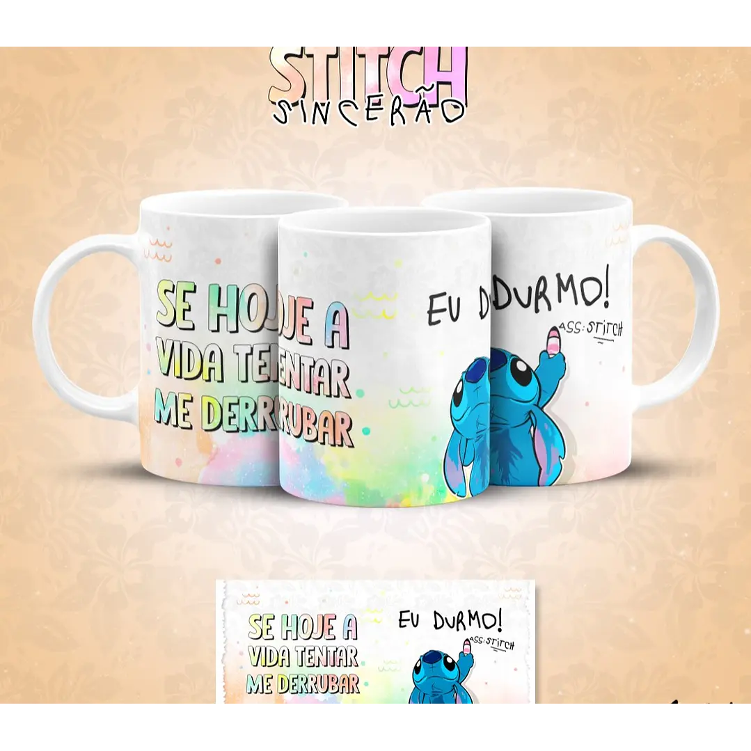 13 Artes para Caneca Stitch Sincerão Arquivo em Jpg  11