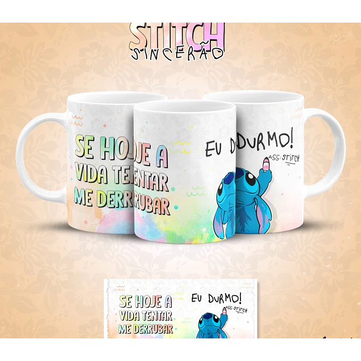 13 Artes para Caneca Stitch Sincerão Arquivo em Jpg  11
