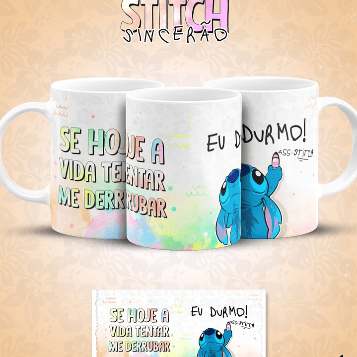 13 Artes para Caneca Stitch Sincerão Arquivo em Jpg  11