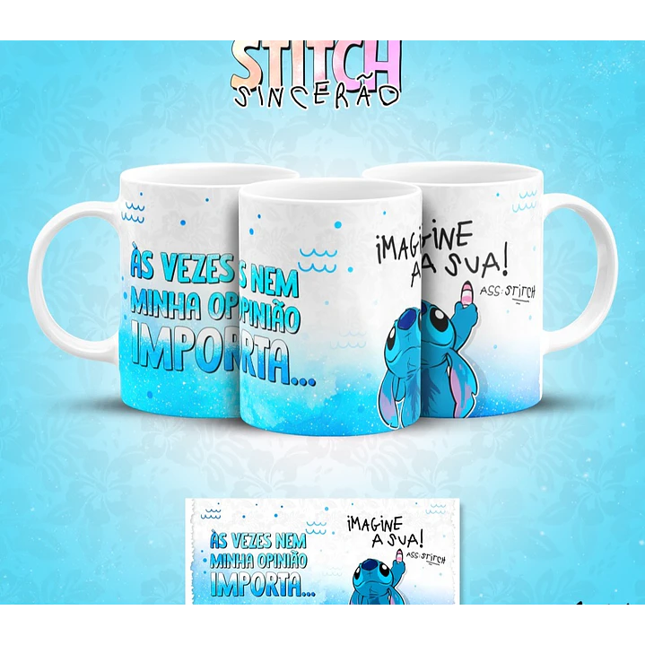 13 Artes para Caneca Stitch Sincerão Arquivo em Jpg  13