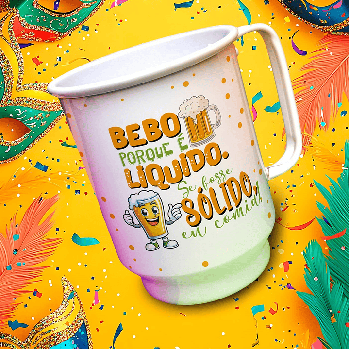 13 Artes para Copo Chopp Carnaval Arquivo Editável 4