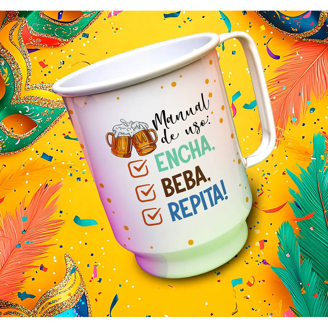 13 Artes para Copo Chopp Carnaval Arquivo Editável 6