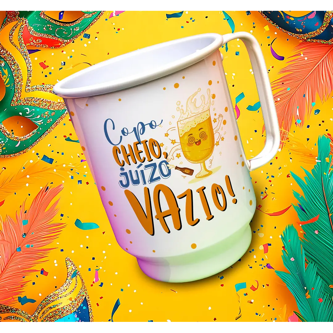 13 Artes para Copo Chopp Carnaval Arquivo Editável 7
