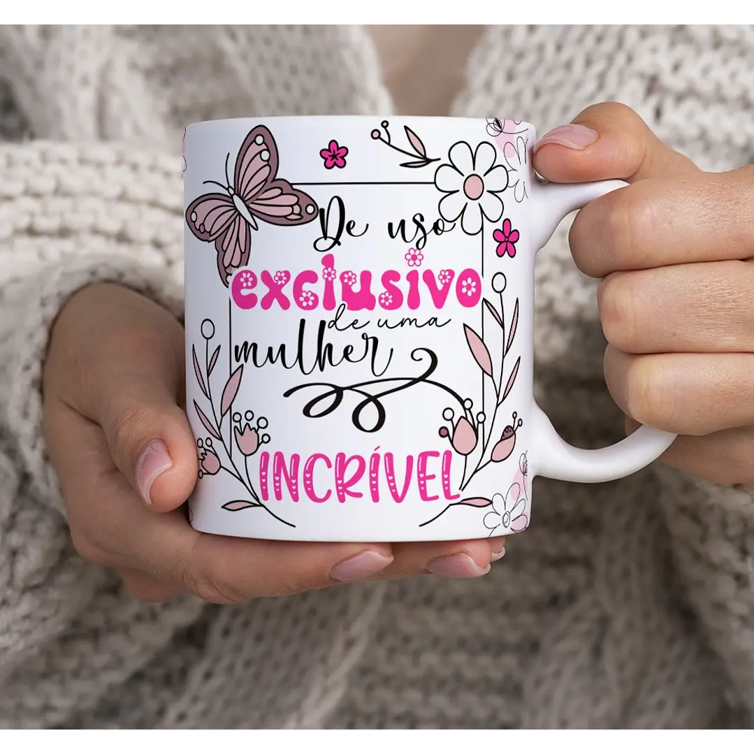 26 Artes para Caneca Alfabeto Dia das Mulheres Arquivo Editável 3
