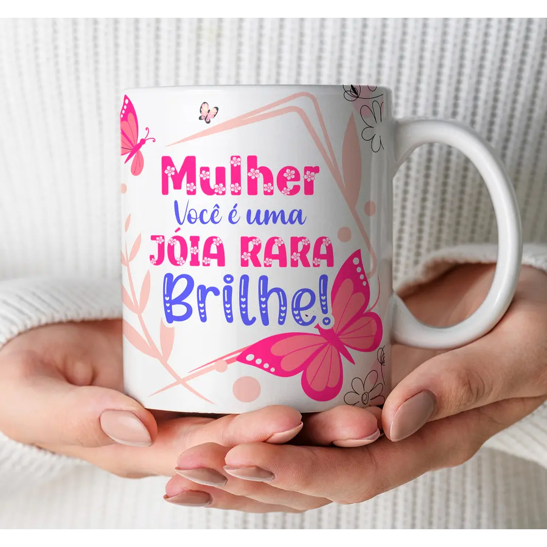 26 Artes para Caneca Alfabeto Dia das Mulheres Arquivo Editável 6