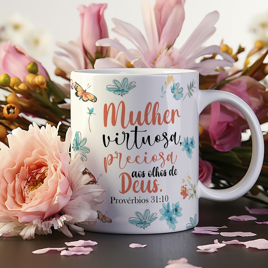26 Artes para Caneca Alfabeto Dia das Mulheres Arquivo Editável 11