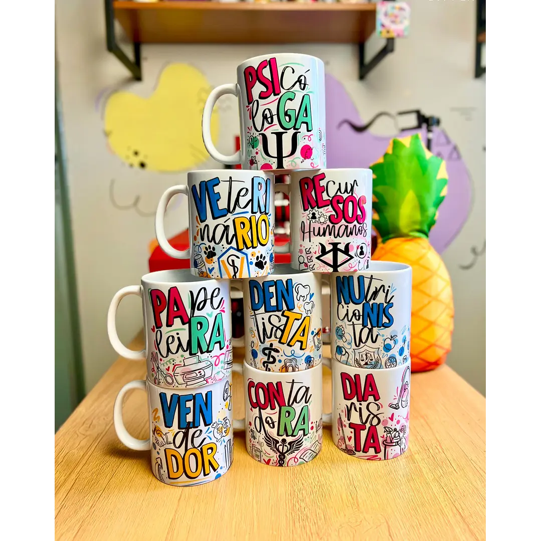 118 Artes para Caneca Profissões Arquivo em Jpg 2