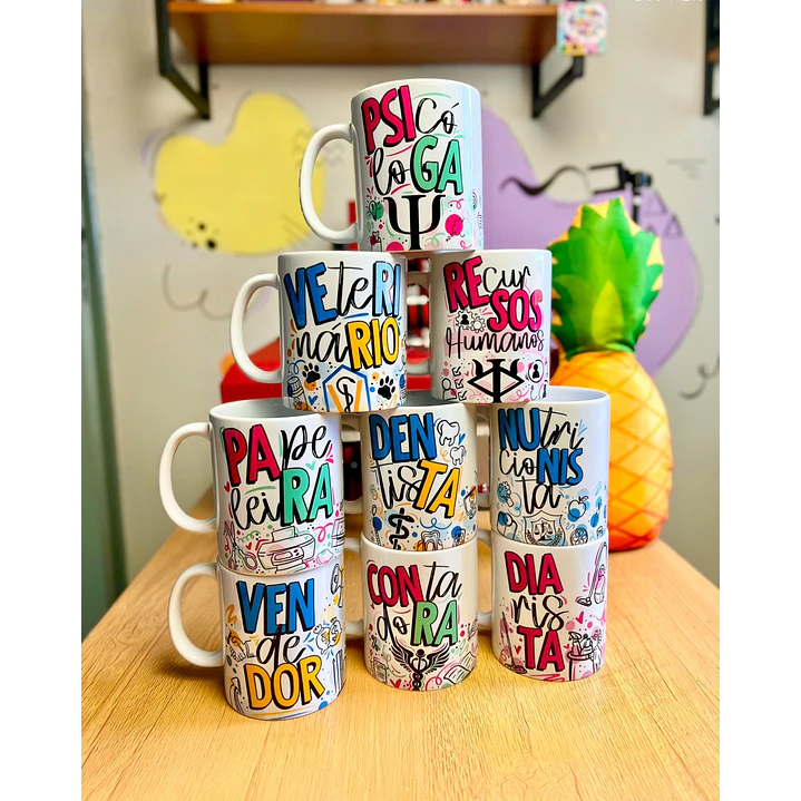 118 Artes para Caneca Profissões Arquivo em Jpg 2