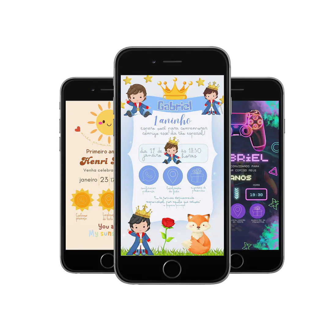 Pack Canva Convites Digitais Interativos Templates Editáveis 128 Artes 3
