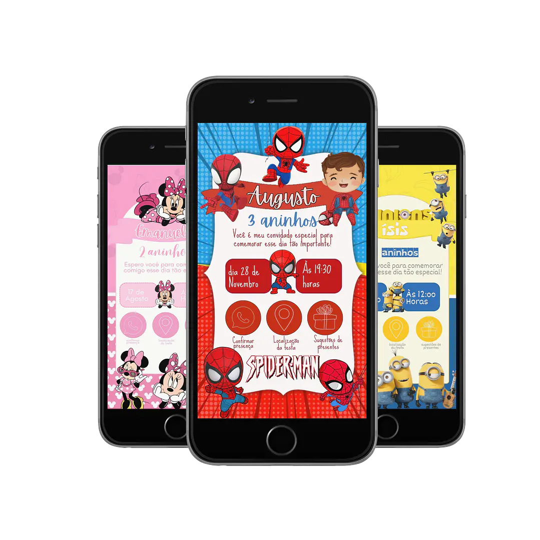 Pack Canva Convites Digitais Interativos Templates Editáveis 128 Artes 4