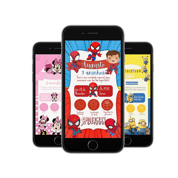 Pack Canva Convites Digitais Interativos Templates Editáveis 128 Artes 4